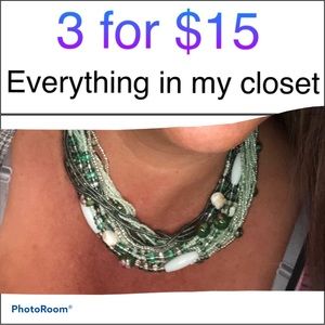 MUST BUNDLE Multistrand Bead Necklace